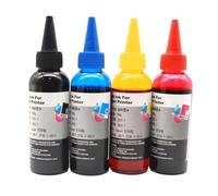 PZPSEQGM Kit de Recharge d'encre Universelle 100ML, 4 encres à Colorant compatibles avec Les Fournitures d'imprimante modèle 100ML(4PCS)