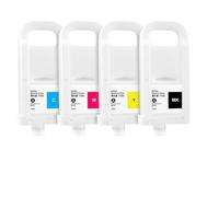 PZPSEQGM PFI-8710 Compatible PFI8710 8710 Cartridge À L'ENK Compatible avec Le TX-5200 TX-5300 TX-5400 TX-5410 Printers 700ML MBK C M Y BK Pigment Encre(MBK)