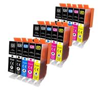 PZPSEQGM PGI 525XL CLI 526XL CARTRIDE À L'ENK Compatible avec 525 526 IMPRIMERS XL ET IP4850 IP4950 MG5150 MG5250 MG6150 MG8150 MX885 MG5350(6Pcs)