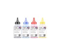 PZPSEQGM Poudre de Toner 4X Compatible avec C460W C410 C413 C463 CLP360 CLP362 CLX3300 CLX3302 CLX3304 CLX3306 Imprimante Laser(4 Toner 1 Set Chip)