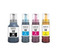 PZPSEQGM Recharge de Bouteille à Base d'eau en Vrac, 112 Couleurs compatibles, Encre pigmentée DGT Compatible avec imprimante L15160(Yellow 1PCS)
