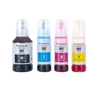 PZPSEQGM Recharge de l'encre Compatible avec ET-2700 ET-2750 ET-2751 ET-2756 ET-2850 ET-2851 ET-2856 Primantes Modèle 102 C13T03R140(Yellow)