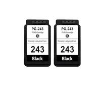 PZPSEQGM Remanufacturé PG243XL CL244XL CARTRIDE À L'ENK Compatible avec Les IMPRIMERS UTILISATIONS PG243 CL244 telles Que MG2924 MG2420 MG2520 MG2555(2 Black)