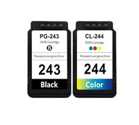 PZPSEQGM Remanufacturé PG243XL CL244XL CARTRIDE À L'ENK Compatible avec Les IMPRIMERS UTILISATIONS PG243 CL244 telles Que MG2924 MG2420 MG2520 MG2555(1BLACK 1COLOR)