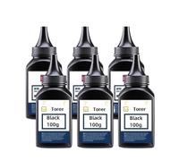 PZPSEQGM Rempiller la Poudre de Toner Noir Compatible avec Pro M110 MFP M139 100g Bouteilles compatibles avec Les Cartouches de Toner 141A 142A W1410A W1420A(100gX 6 Bottles)