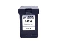 PZPSEQGM Remplacement de la Cartouche à Encre remanufacturée Compatible avec 667 667xl 3YM81AL 3YM80AL Jet d'encre Compatible avec DeskJet Advantage 1275 2374 2375 2376(1BK)