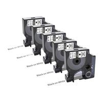 PZPSEQGM Ruban Compatible D1 Noir sur Blanc Compatible avec LabelManager PnP 160 360D remplace 45013 S0720530