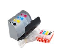 PZPSEQGM Système CISS avec Puce de réinitialisation Automatique Compatible avec Les imprimantes d'avantage à l'encre de Bureau 670 670xl Modèles 3525 4615 4625 5525 6525