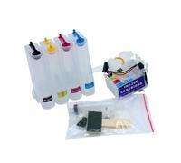 PZPSEQGM Système d'encre continu 4 Couleurs avec Puce Arc Compatible avec - XP 204 211 214 401 411 201 WF-2532 T1971 T1962 T1963 T1964