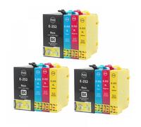 PZPSEQGM T252XL Cartridge À L'ENK Compatible avec LA Production WF-3620 3640 7110 7210 7610 7620 7710 7720 IMPRIMES(3SET(12PC))