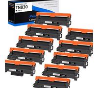 PZPSEQGM TN830 Toner Cartridge TN830XL Pack Compatible avec MFC-L2807DW HL-L2465DW DCP-L2640DW HL-L2405W Disponible en 1 2 4 10 Options de décompte(10PK)
