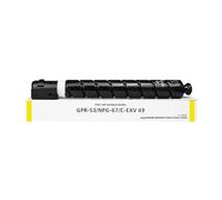PZPSEQGM TUHUO NPG-67 G67 GPR-53 C-EXV49 Toner Cartridge Compatible avec C3020 C3320 C3330L C3325 C3320L C3350 C3520 C3025I(Yellow-400g)