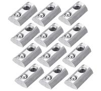 PZRT 2020/3030 Lot de 12 écrous à ressort en T pour profil d'extrusion en T 2020/M4