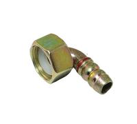PZRT Adaptateur de tuyau de gaz coudé universel à 4 points avec joint et écrou pour robinet de douche, raccord de montage pour cuisinière à gaz, tuyauterie, raccords spéciaux