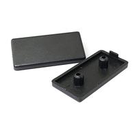 PZRT Lot de 10 embouts profilés en aluminium standard européen 2040 2040, noir