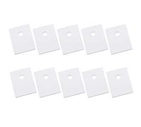 PZRT Lot de 10 plaques d'isolation en céramique d'aluminium TO-3P pour transistor triac et thyristor - Blanc