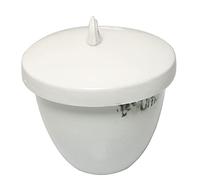 PZRT Lot de 2 creusets en porcelaine de laboratoire avec couvercle, contenance de 30 ml