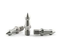 PZRT Lot de 3 pointes de rechange pour trépied monopode en acier inoxydable 1/4"