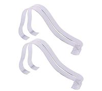 PZRT Lot de 4 présentoirs à chaussures en acrylique transparent, Transparence, 22cm