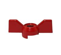 PZRT Robinet à boisseau sphérique avec poignée papillon en alliage d'aluminium à trou plat Mini valve mâle vers femelle Filetage de réservoir Clé à boisseau sphérique 5 x 8 mm