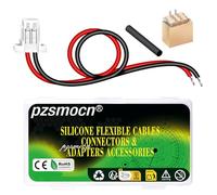 pzsmocn 20 Ensembles/80 Pièces Câbles Silicone Mini Micro JST-SH-SMD-HHR 1,0 mm 2 Broches 30 AWG,Connecteur Femelle avec Fil 20 cm et Fiche Mâle IC, pour Bandes LED, Jouets Télécommandés et Batteries