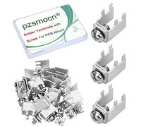 Pzsmocn 40 Pièces / 20 Ensembles Bornes à souder PCB à Quadrupède Type à Côté Horizontal en Laiton, Vis Cruciforme M3 * 6 Avec Entretoise Carrée, pour le Montage de la Carte de Circuit Imprimé.