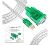 pzsmocn Câble Adaptateur Port Série Ordinateur USB Vers RS232 Femelle DB9 | Mac Terminal Ensemble, Linux Boîtier Pièce Nappe, Fil Mâle Accessoire Plat, Connecteur Kit Sertir, Prise Lot Soudure Ruban
