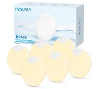PZSUNLY 6 pièces Veilleuse Detecteur de Mouvement, 3000K Lumière Chaude et 6000K Lumière Blanche Réglable, Lampe Detecteur de Mouvement Interieur pour Escaliers, Couloir, Chambre D'enfants