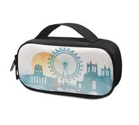 Pzuqiu British Architecture - Étui de voyage portable pour insuline pour diabétiques - Sac isotherme tendance pour stylos à insuline et fournitures pour diabétiques