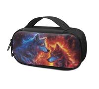 Pzuqiu Fire Wolf Sac isotherme de voyage pour insuline pour diabétique et stylo à insuline et fournitures pour diabétiques