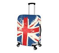 Pzuqiu Housse de bagage anti-rayures pour valise, accessoires de protection pour enfants et adultes, Drapeau anglais, XL (29-32 inch suitcase)