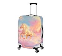 Pzuqiu Housses de protection pour valises de 45,7 à 81,3 cm, accessoires pour valises de voyage, école, Cheval courant., XL (29-32 inch suitcase)