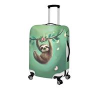 Pzuqiu Housses de protection pour valises de 45,7 à 81,3 cm, accessoires pour valises de voyage, école, Paresseux mignon., S (18-21 inch suitcase)