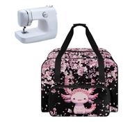 Pzuqiu Sac de rangement portable pour machine à coudre avec grande ouverture sur le dessus, convient à la plupart des machines à coudre standard, grande capacité, Salamandre, Sac à main machine à
