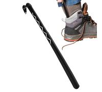 Pzuryhg Boot Horn - Extra Long Handled Helper, Standing Assist Footwear Entry Tool with Integrated Hanging Loop, Sturdy Professional Shoe Lifter, Ideal for Workplace Closet Entryway Mudroom