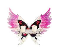 Pzuryhg Butterfly Wing Corner Shelf, Butterfly Shaped Angel Wing Shelfs Display Stand, Floating Storage Rack, Boho Home Wall Decor for Living Room, Bedroom (Wood)
