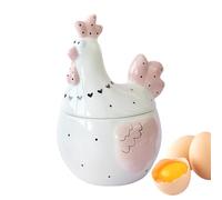 Pzuryhg Ceramic Food Jar - Large Chicken Box | Storage Containers with Lids, Clutter Proof Living Space, Ideal for Eggs Candy Jewelry Snack Stationery Kitchen Counter Bedroom