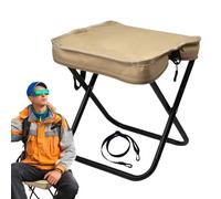 Pzuryhg Chairs for Outside, Foldable Chair Heavy Duty Support, Lightweight Portable Beach Seat with Carry Strap, Sturdy Camping Supplies, Comfortable Outdoor Seating, Ideal for Picnic, Hiking Use