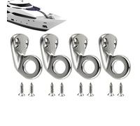 Pzuryhg Clips De Fixation Pour Bateaux | 4 Pièces, Fixations En Acier Inoxydable - Support De Suspension Pour Bateau Et Yacht | Convient Pour Navires, Marine, Bouées, Quais, Clôtures, Yachts, Auvents,