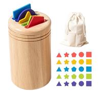 Pzuryhg Color Sorting Toy, Wooden Sensory Game, Fine Motor Activity for, Travel Educational Toy for 1-3 Year Olds, Preschool Learning Tool, Hand-Eye Coordination Builder