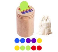 Pzuryhg Color Sorting Toy, Wooden Sensory Game, Fine Motor Activity for, Travel Educational Toy for 1-3 Year Olds, Preschool Learning Tool, Hand-Eye Coordination Builder