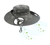 Pzuryhg Cooling Cap - Ventilated Headgear, Portable Neck Breeze Attachment with Lightweight Foldable Structure, Adjustable Strap Comfort Fit, Ideal for Camping Trekking Boating Picnics Park