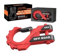 Pzuryhg Crochet de treuil VTT, crochet de remorquage de voiture, crochet haute résistance, crochets de chaîne de remorque, crochets de remorque polyvalents, crochet de chape, crochet de chape de