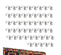 Pzuryhg Crochets de gouttière pour lumières extérieures | Cintres de Noël étanches, crochets saisonniers de gouttière, pour bandes LED, lanternes, vacances, mariage, camping, balcon, toit, jardin