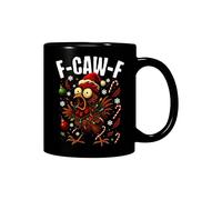 Pzuryhg Cute Chicken Cups - Ceramic Drinkware Home Decor, Hand Painted Rooster Design with Ergonomic C Curve Handle, Vibrant Farmhouse Aesthetic, Ideal for Beverage Coffee Milk Kitchen Tables