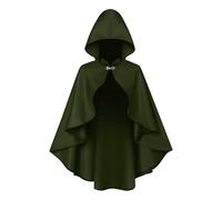 Pzuryhg Fantasy Cape Girls - Long Hooded Carnival Cloak with Elegant Flowing Design, Comfortable Festival Costume for School Play Stage Performance Halloween Cosplay Dress Up Events