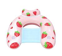 Pzuryhg Floating Pool Chair - Inflatable Lounge Float with Built-in Cup Holder, Sturdy Poolside Relaxation Accessory for Travel Vacation Sunbathing Beach Party Fun Men Women