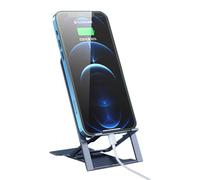 Pzuryhg Foldable Cell Phone Stand Holder with Adjustable Angles, Anti-Slip Tablet Cradle Dock, Portable Desktop Phone and Tablet Support for Hands-Free Viewing, Reading, Video Calls, and Work