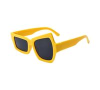 Pzuryhg Geometric Sun Glasses - Retro Outdoor Eyewear, High Definition UV Shielding Tints with Unique Accents, Stylish Garde Face Accessories, Ideal for Workplace Travel Hiking
