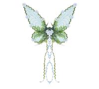 Pzuryhg Girls Fairy Wings, Dress Up Butterfly with 3D Flowers and Leaves, Costume Accessory for Kids Halloween Cosplay Festival Parties Garden Photo Birthday Dress-Up Fun 63x48x60cm
